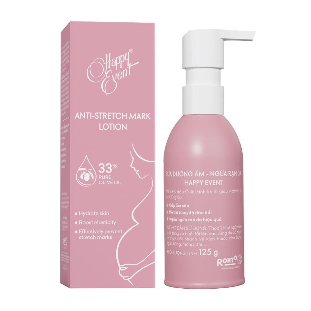 Sữa Dưỡng Ẩm Ngừa Rạn Da Happy Event 125g
