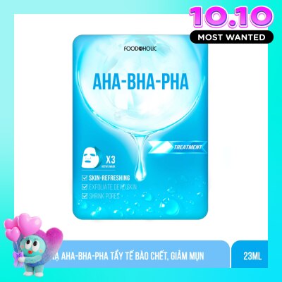 FOODAHOLIC Mặt Nạ Foodaholic Aha Bha Pha Tẩy Tế Bào Chết, Giảm Mụn Ample Mask 23ml image