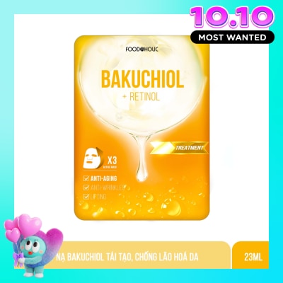 FOODAHOLIC Mặt Nạ Foodaholic Bakuchiol Tái Tạo, Chống Lão Hoá Da Bakuchiol Ample Mask 23ml image