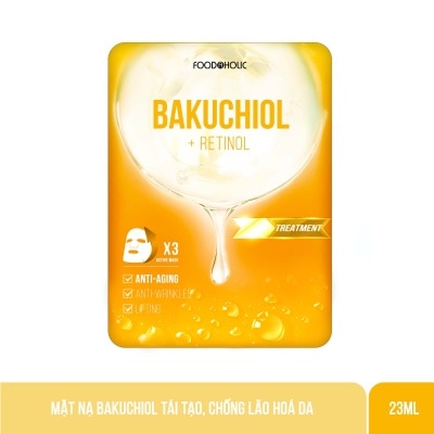 FOODAHOLIC Mặt Nạ Foodaholic Bakuchiol Tái Tạo, Chống Lão Hoá Da Bakuchiol Ample Mask 23ml