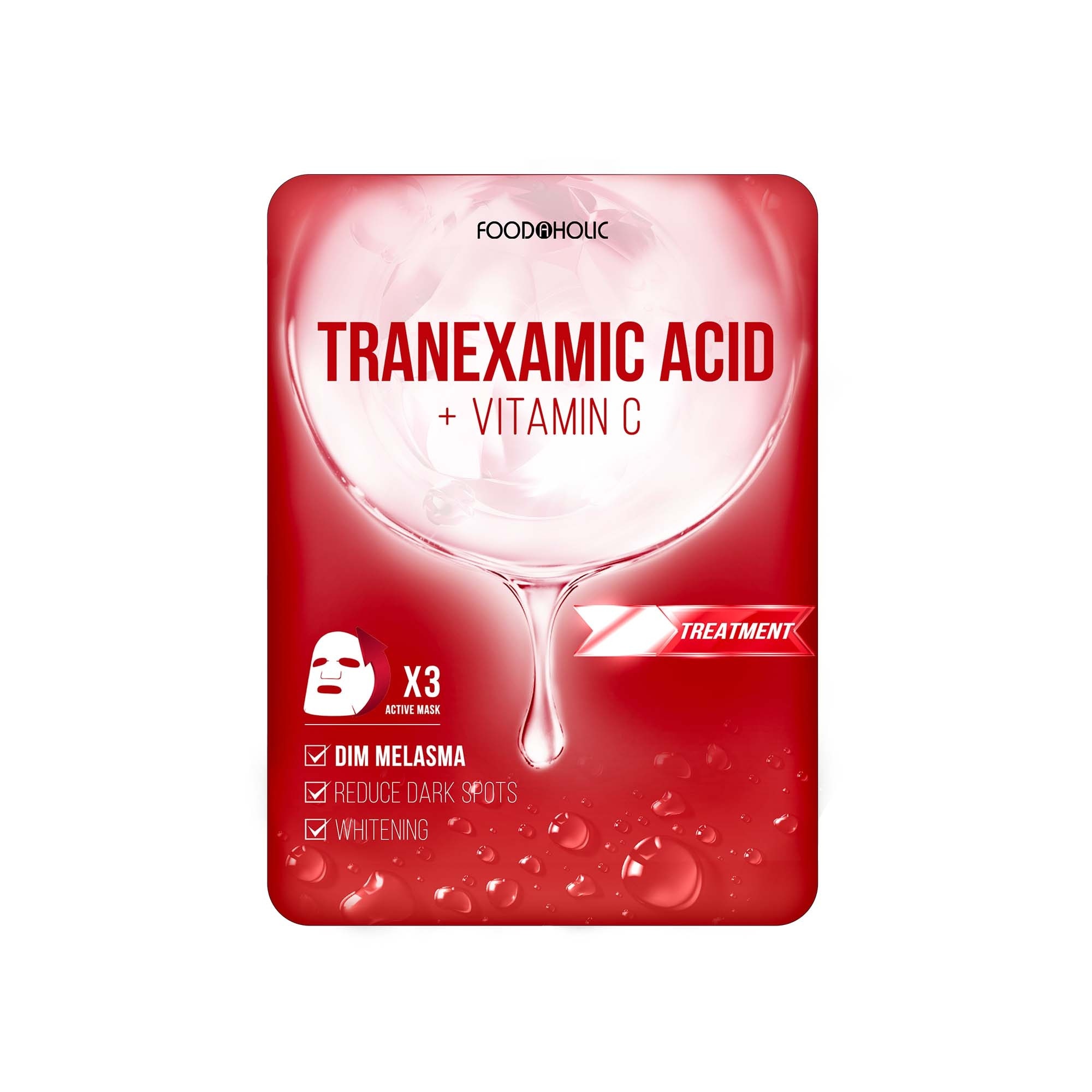 Mặt Nạ Foodaholic Tranexamic Acid Mờ Thâm Đỏ, Sạm Nám Tranexamic Acid Ample Mask 23ml