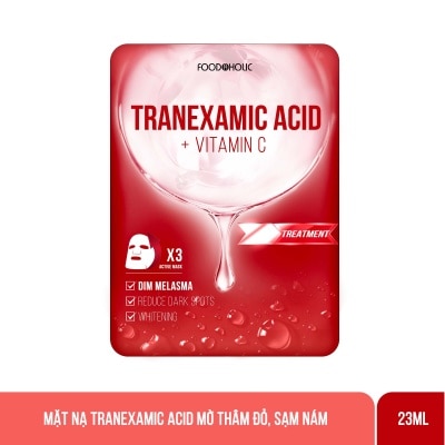 FOODAHOLIC Mặt Nạ Foodaholic Tranexamic Acid Mờ Thâm Đỏ, Sạm Nám Tranexamic Acid Ample Mask 23ml