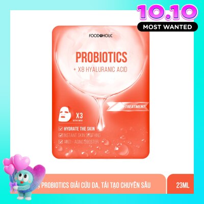 FOODAHOLIC Mặt Nạ Foodaholic Probiotics Giải Cứu Da, Tái Tạo Chuyên Sâu Probiotics Ample Mask 23ml image