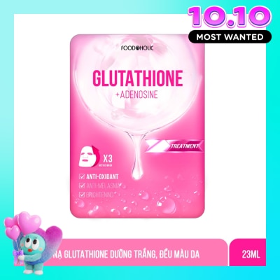 FOODAHOLIC Mặt Nạ Foodaholic Glutathione Dưỡng Trắng, Đều Màu Da Glutathione Ample Mask 23ml image