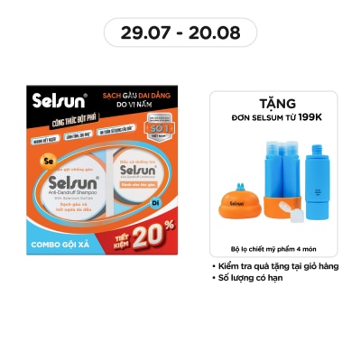 SELSUN Combo Anti-Dandruff (Shampoo 100ml + Conditioner 100ml)