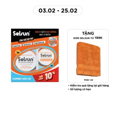SELSUN Combo Anti-Dandruff (Shampoo 100ml + Conditioner 100ml)