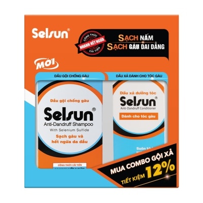 SELSUN Combo Anti-Dandruff (Shampoo 100ml + Conditioner 100ml)