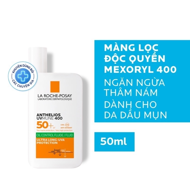 Sữa Chống Nắng La Roche-Posay Dành Cho Da Dầu Mụn Anthelios UVMUNE 400 Oil Control Fluid 50ml