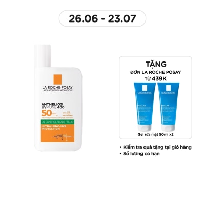 LA ROCHE POSAY Sữa Chống Nắng La Roche-Posay Dành Cho Da Dầu Mụn Anthelios UVMUNE 400 Oil Control Fluid 50ml