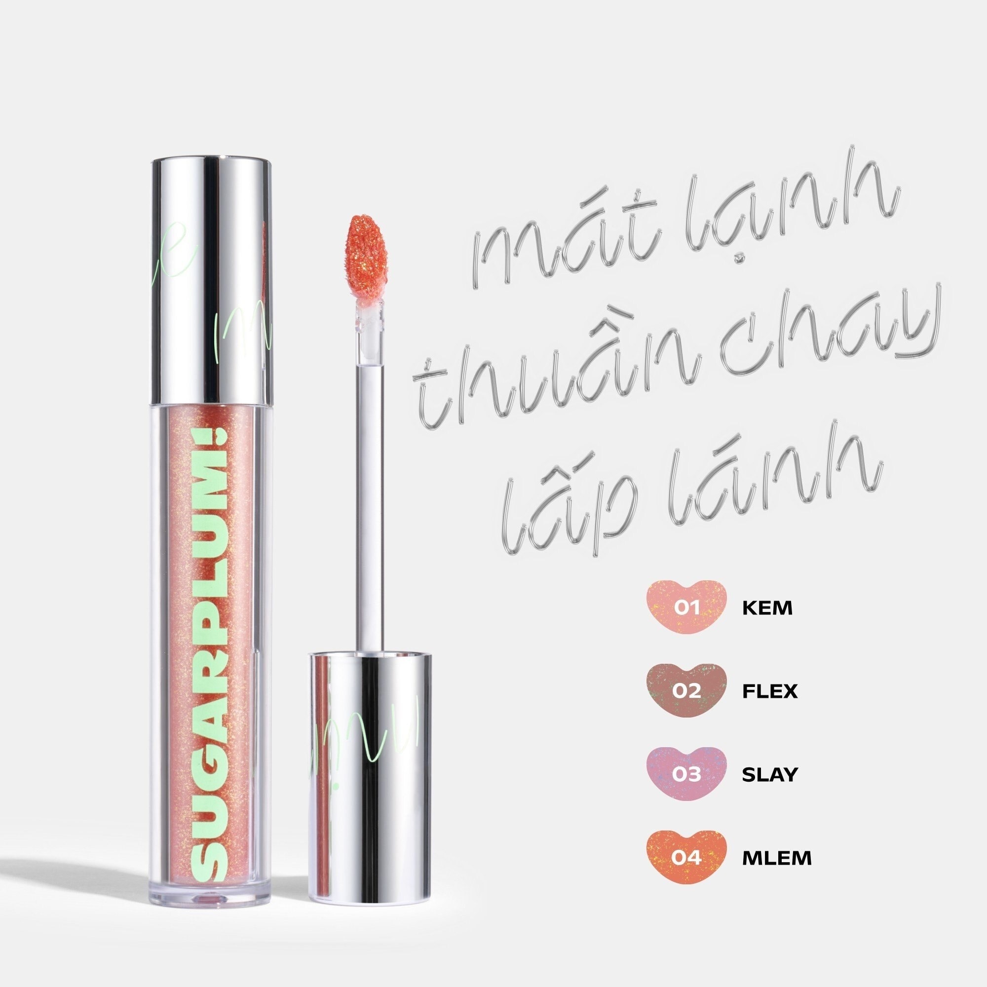 Son Bóng Sugarplum MintyIce Sparking Gloss 3.7g .#04 Mlem