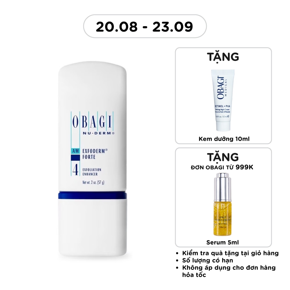 Lotion Tẩy Da Chết Cho Da Dầu Obagi Nu-derm Exfoderm Forte 57g image