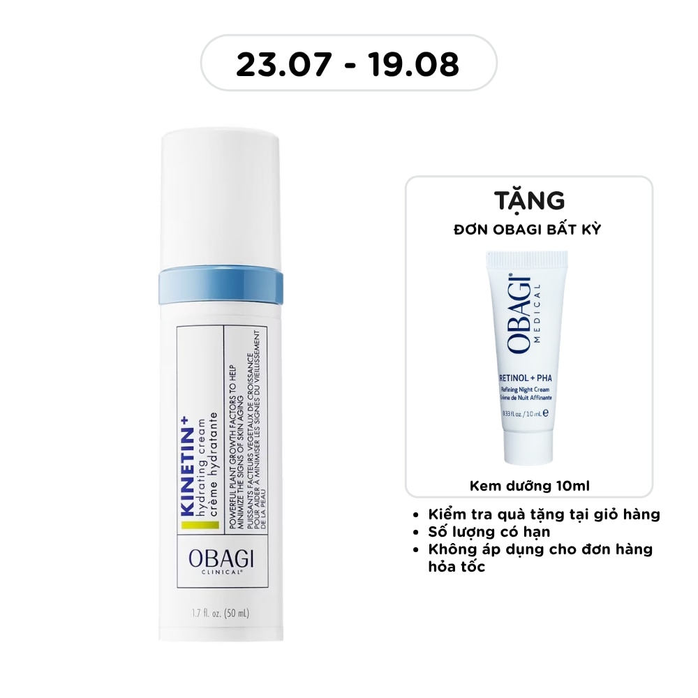 Kem Dưỡng Obagi Phục Hồi Chống Lão Hóa Clinical Kinetin+ Hydrating Cream 50ml