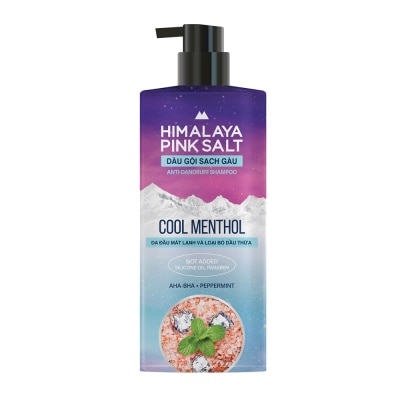 HIMALAYA Dầu Gội Sạch Gàu Muối Hồng Himalaya Mát Lạnh Bạc Hà Cool Menthol 650ml