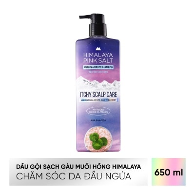 HIMALAYA Dầu Gội Sạch Gàu Muối Hồng Himalaya Chăm Sóc Da Đầu Ngứa Itchy Scalp Care 650ml