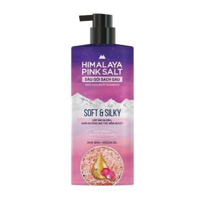HIMALAYA Dầu Gội Sạch Gàu Muối Hồng Himalaya Mềm Mượt Óng Ả Soft and Silky 650ml