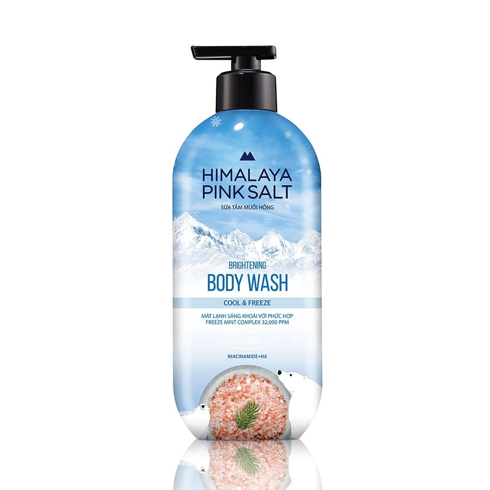 Sữa Tắm Muối Hồng Himalaya Mát Lạnh Thư Giãn Cool and Freeze 500g