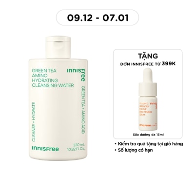 INNISFREE Nước Tẩy Trang Dưỡng Ẩm innisfree Green Tea Hydrating Cleansing Water 320ml