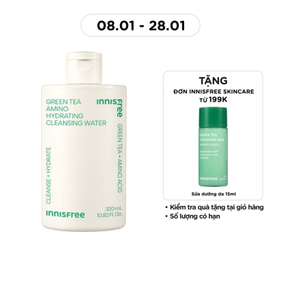INNISFREE Nước Tẩy Trang Dưỡng Ẩm innisfree Green Tea Hydrating Cleansing Water 320ml