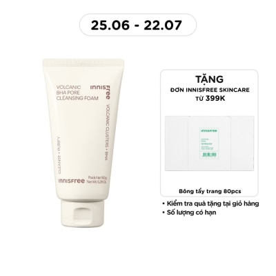 INNISFREE - Sữa Rửa Mặt innisfree Se Khít Lỗ Chân Lông Volcanic Pore BHA Cleansing Foam 150g