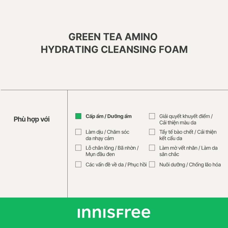 Green Tea Amino Cleansing Foam 150g