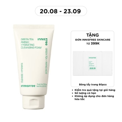 INNISFREE - Sữa Rửa Mặt Dưỡng Ẩm innisfree Green Tea Amino Cleansing Foam 150g image