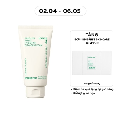 INNISFREE - Sữa Rửa Mặt Dưỡng Ẩm innisfree Green Tea Amino Cleansing Foam 150g