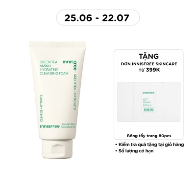 INNISFREE - Sữa Rửa Mặt Dưỡng Ẩm innisfree Green Tea Amino Cleansing Foam 150g