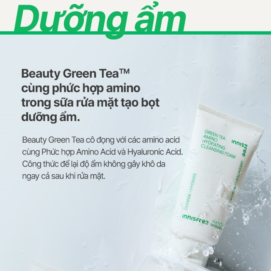 Green Tea Amino Cleansing Foam 150g