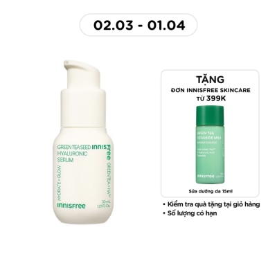 INNISFREE - Tinh Chất innisfree Green Tea Seed Hyaluronic Serum 30ml
