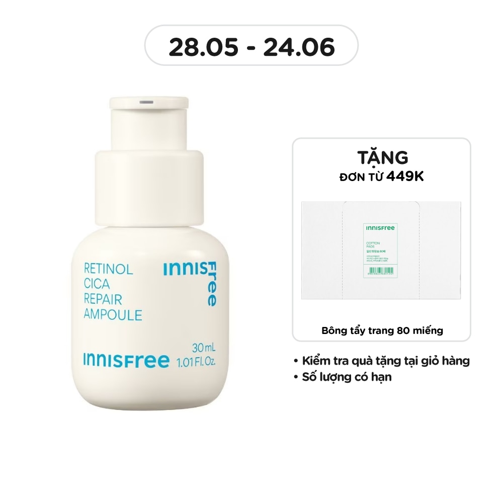 Tinh Chất Phục Hồi innisfree Retinol Cica Repair Ampoule 30ml