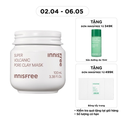 INNISFREE - Mặt Nạ Đất Sét innisfree Super Volcanic Pore Clay Mask 100ml