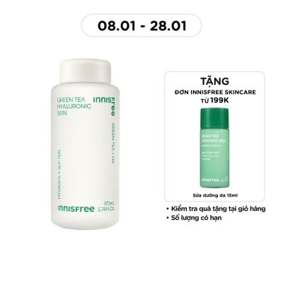 INNISFREE Nước Cân Bằng innisfree Green Tea Seed Hyaluronic Skin 170ml