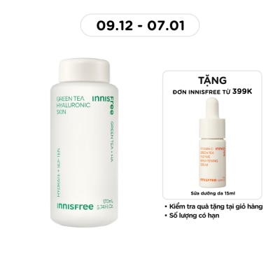 INNISFREE Nước Cân Bằng innisfree Green Tea Seed Hyaluronic Skin 170ml