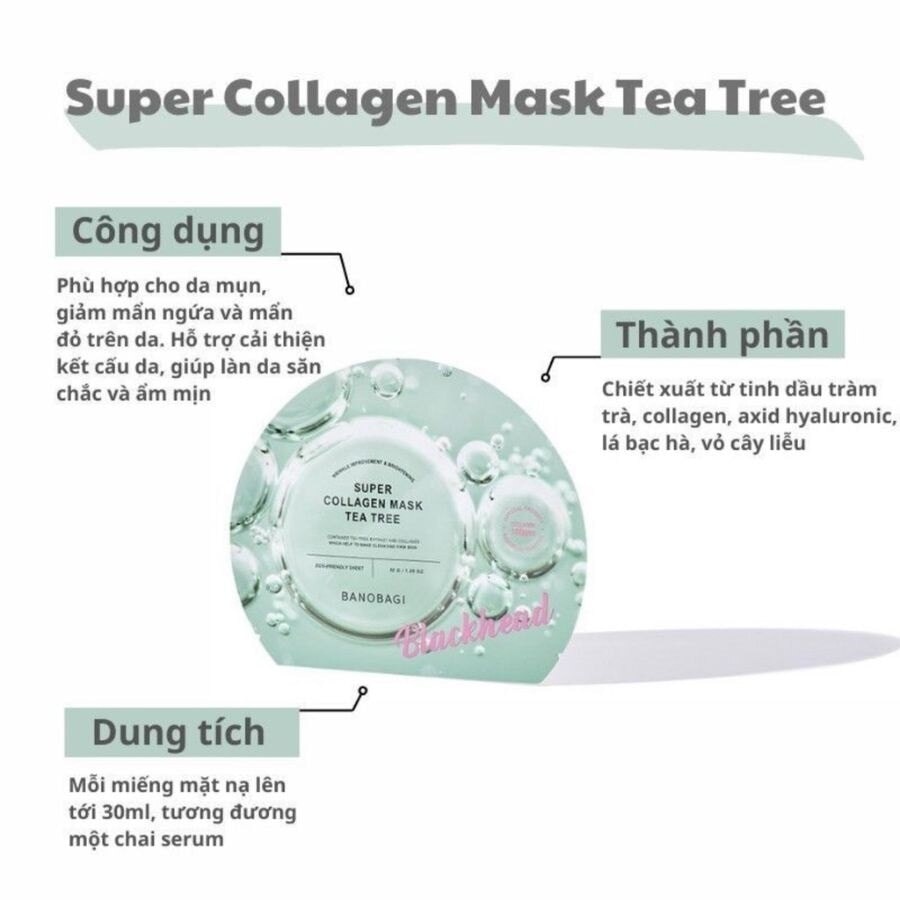 Banobagi Super Collagen Mask Tea Tree 30g