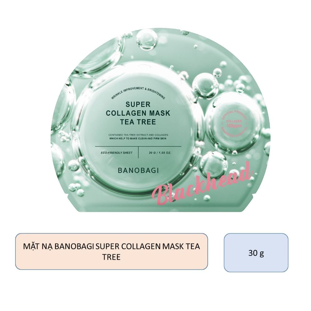 Mặt Nạ Banobagi Super Collagen Mask Tea Tree 30g