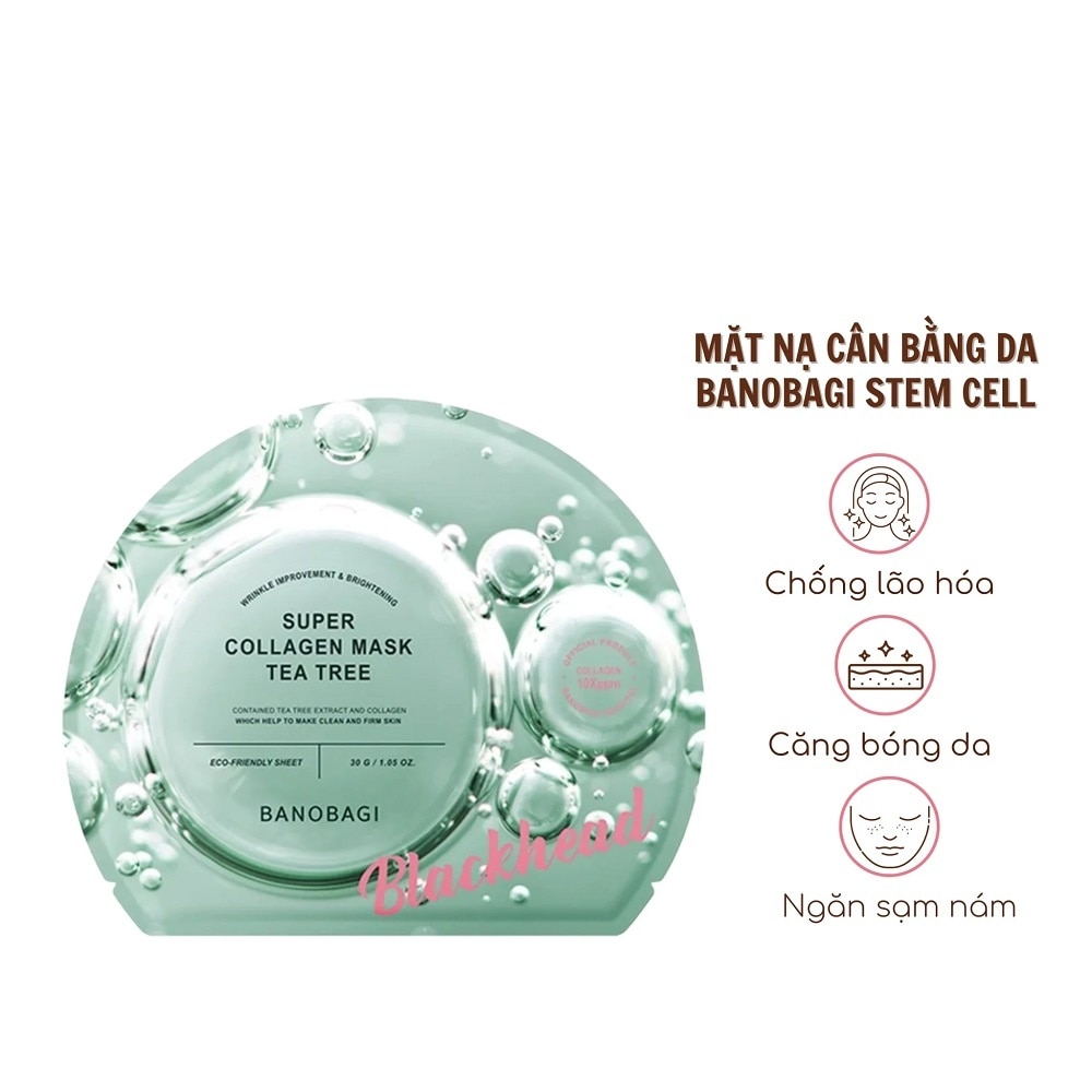 Mặt Nạ Banobagi Super Collagen Mask Tea Tree 30g