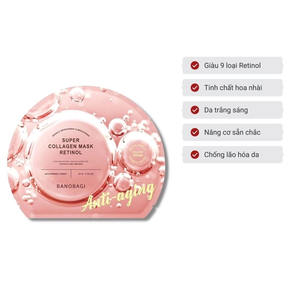 Mặt Nạ Banobagi Super Collagen Mask Retinol 30g