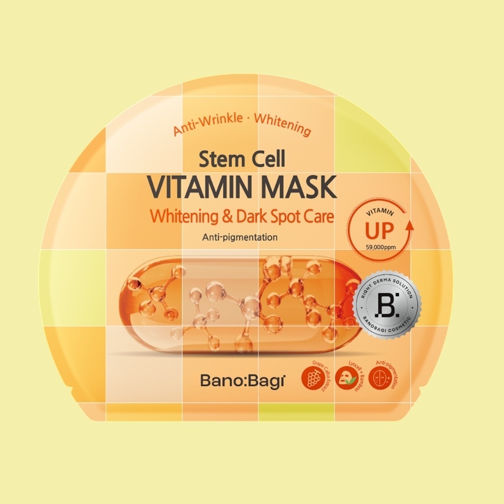 Mặt Nạ Banobagi Stem Cell Vitamin Mask Whitening & Dark Spot Care 30g