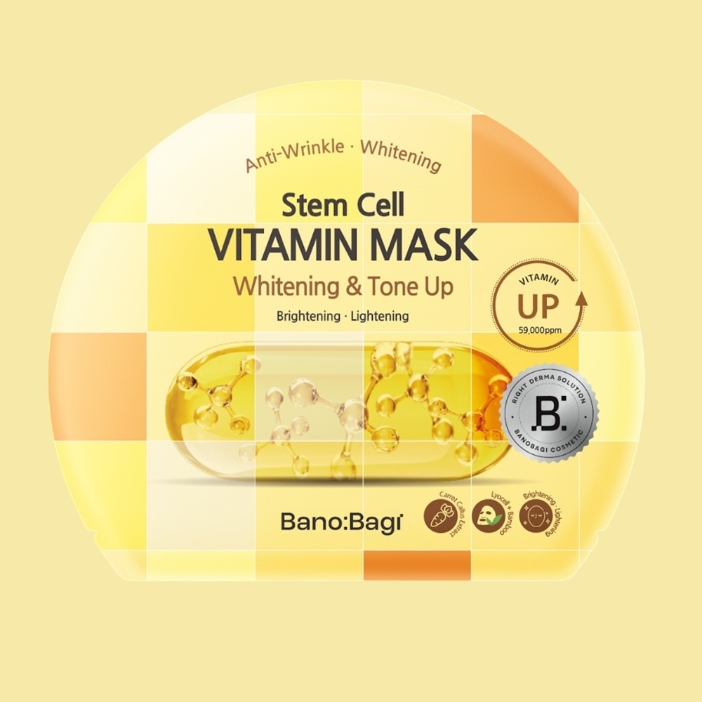 Mặt Nạ Banobagi Stem Cell Vitamin Mask Whitening & Tone-Up 30g