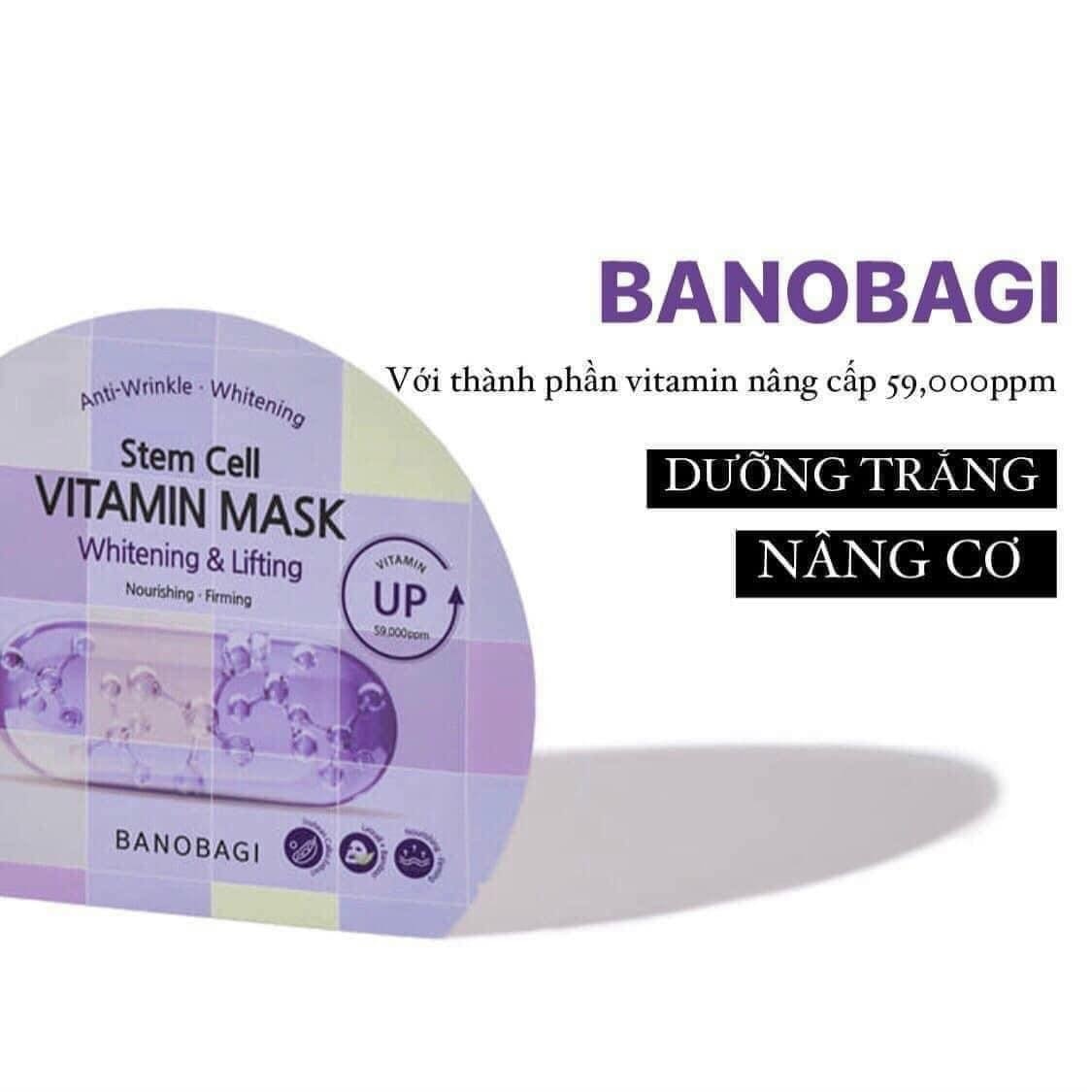 Mặt Nạ Banobagi Stem Cell Vitamin Mask Whitening & Lifting 30g