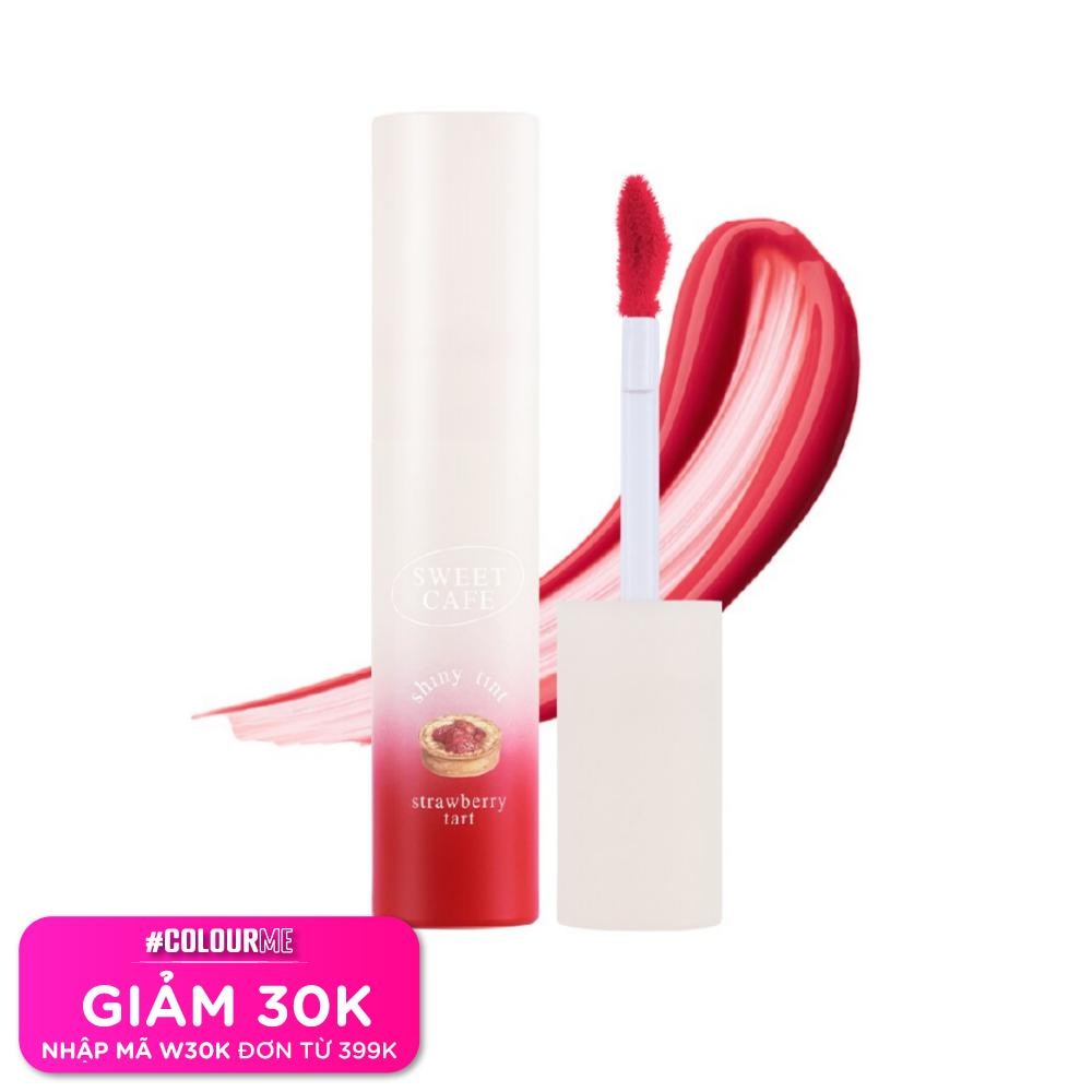 Son Kem Bóng Baby Bright Sweet Cafe Shiny Tint 2.8g .#03 Strawberry Tart