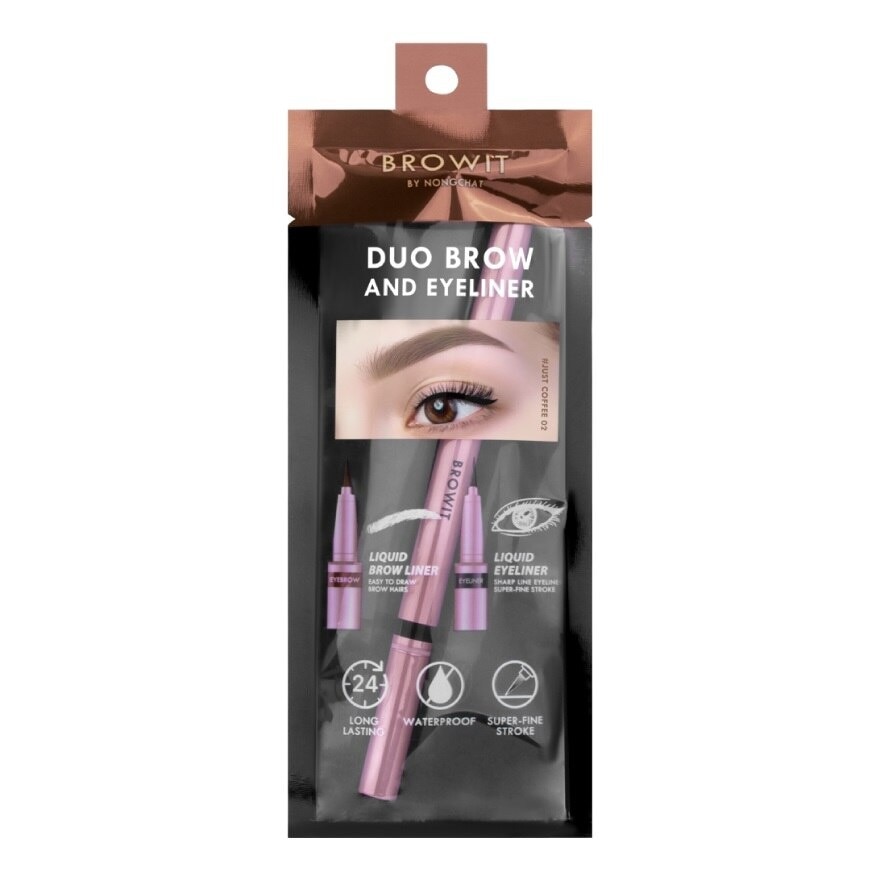 Duo Brow And Eyeliner 0.35ml + 0.2ml .#Just Coffee 02