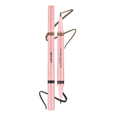 BROWIT Bút Kẻ Mắt Và Mày Browit Duo Brow And Eyeliner 0.35ml + 0.2ml .#Just Coffee 02