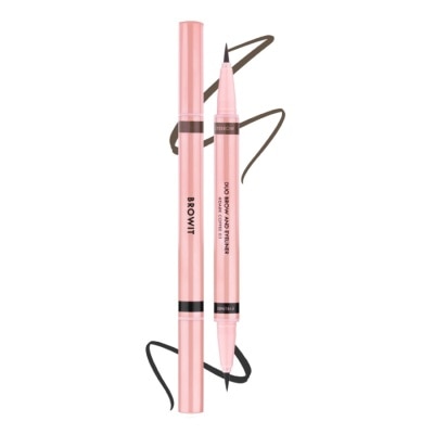 BROWIT Bút Kẻ Mắt Và Mày Browit Duo Brow And Eyeliner 0.35ml + 0.2ml .#Dark Coffee 03