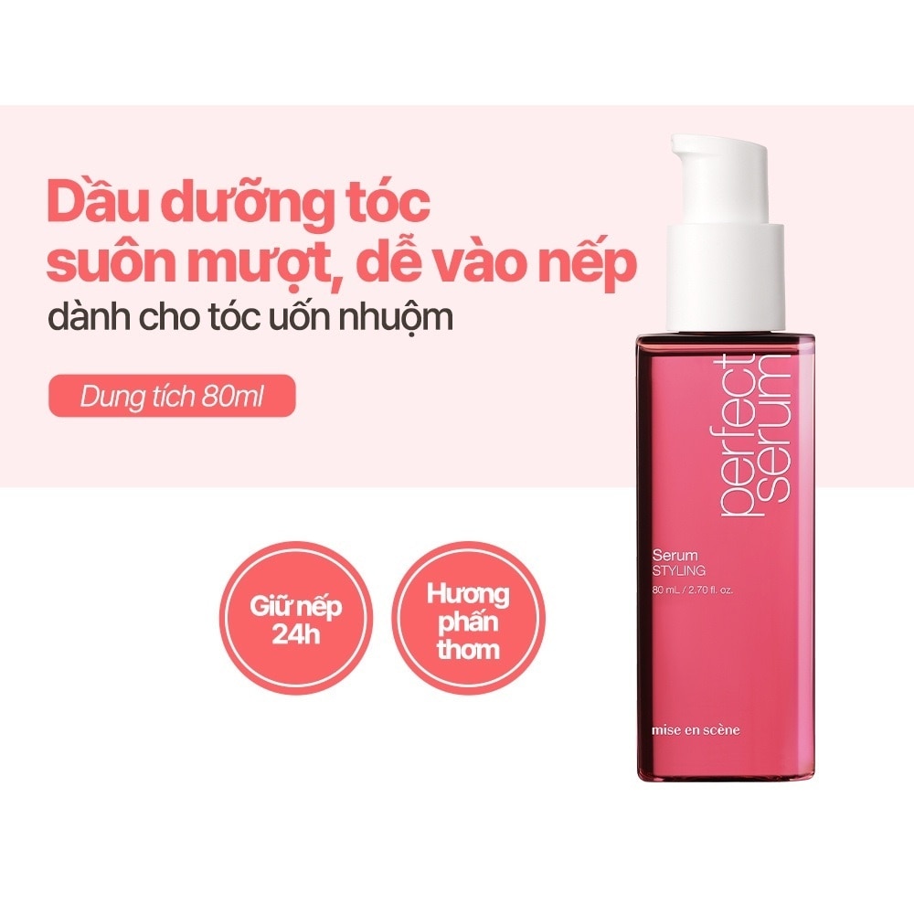 Dầu Dưỡng Tóc mise en scène Perfect Serum Styling 80ml