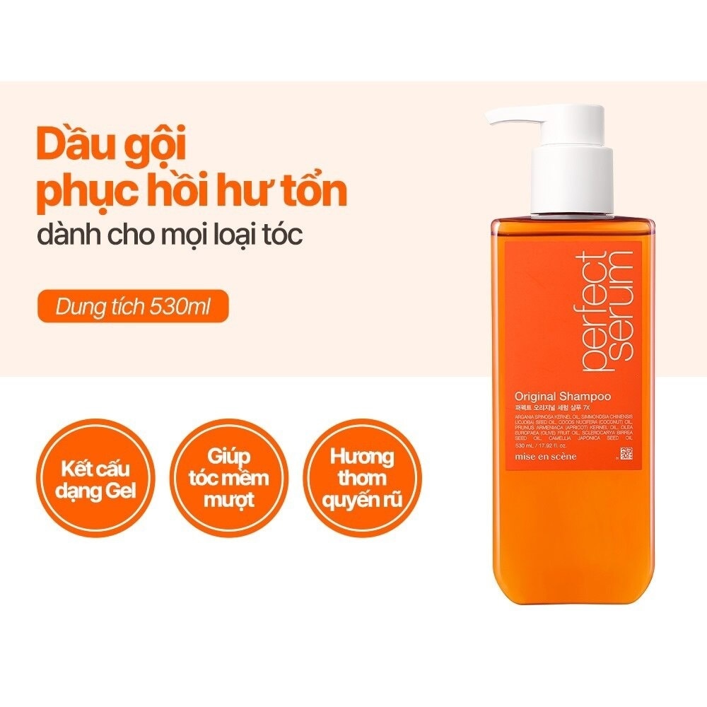 Dầu Gội mise en scène Perfect Serum Original 530ml