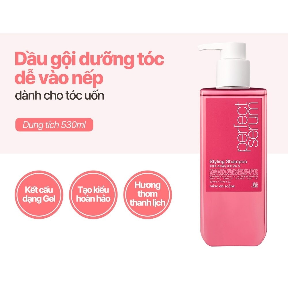 Dầu Gội mise en scène Perfect Serum Styling 530ml