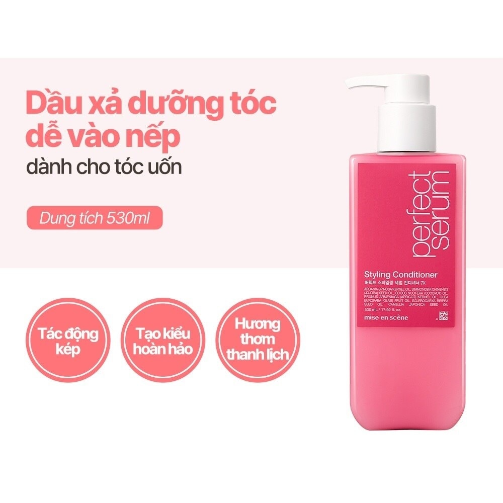 Dầu Xả mise en scène Perfect Serum Styling 530ml