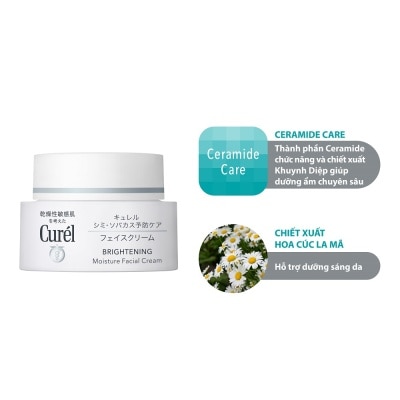 CURÉL, Brightening Moisture Facial Cream 40g | Watsons Vietnam