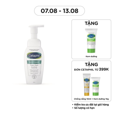 CETAPHIL Sữa Rửa Mặt Dạng Bọt Siêu Mịn Làm Dịu Da Nhạy Cảm Cetaphil Soothing Foam Wash 200ml